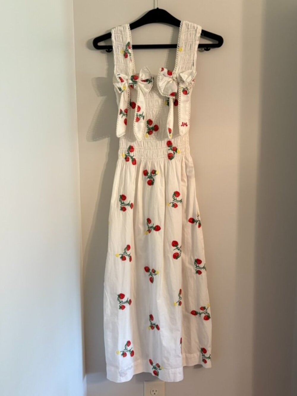 NWT Damson Madder Strawberry Midi Dress - Picture 4 of 5